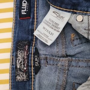 Silver Jeans suki, skinny fluid denim